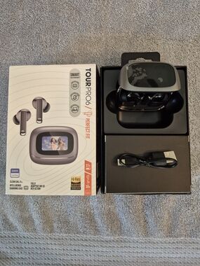 Black and Silver True Wireless Earbuds with   Bose Charging Case Only Not Earbud